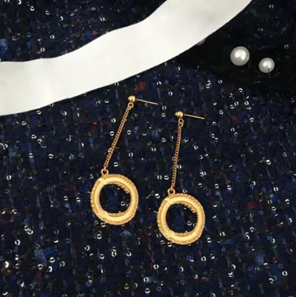 NUOVI orecchini in oro moda aretes orecchini per le donne amanti del matrimonio regalo fidanzamento gioielli con scatola