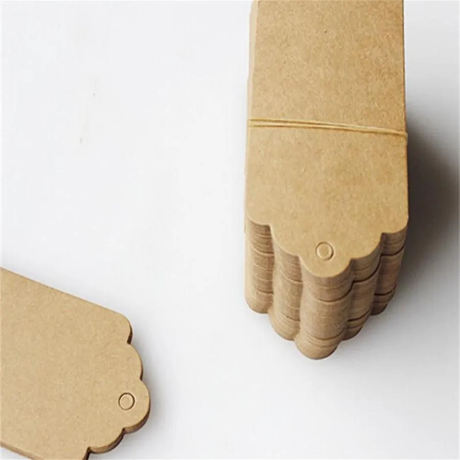 Party Decoration Wholesale Blank Price Tag Kraft Paper Gift Tag DIY Label