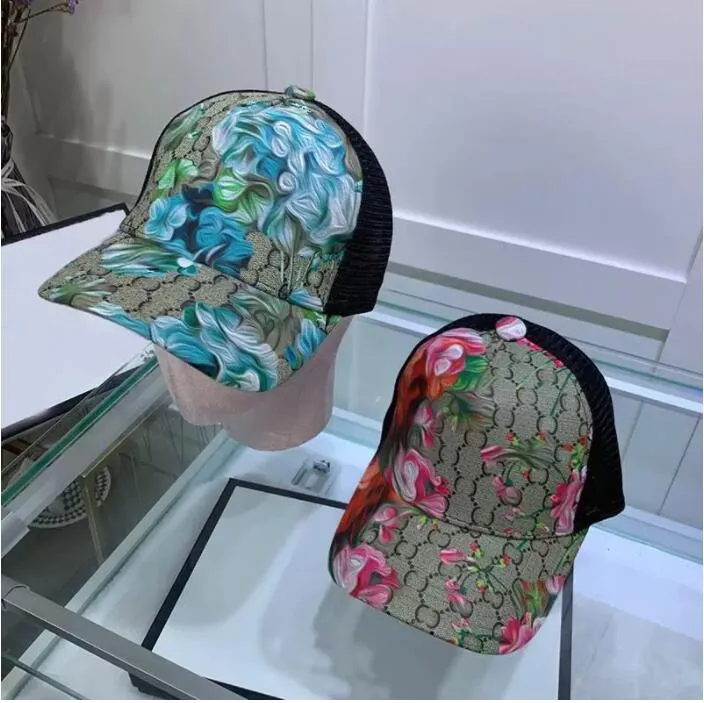 Diseño de moda flores Sombreros de calle Gorra de béisbol Gorras de béisbol para hombre Mujer Sombrero de cubo ajustable Gorros Cúpula de calidad superior