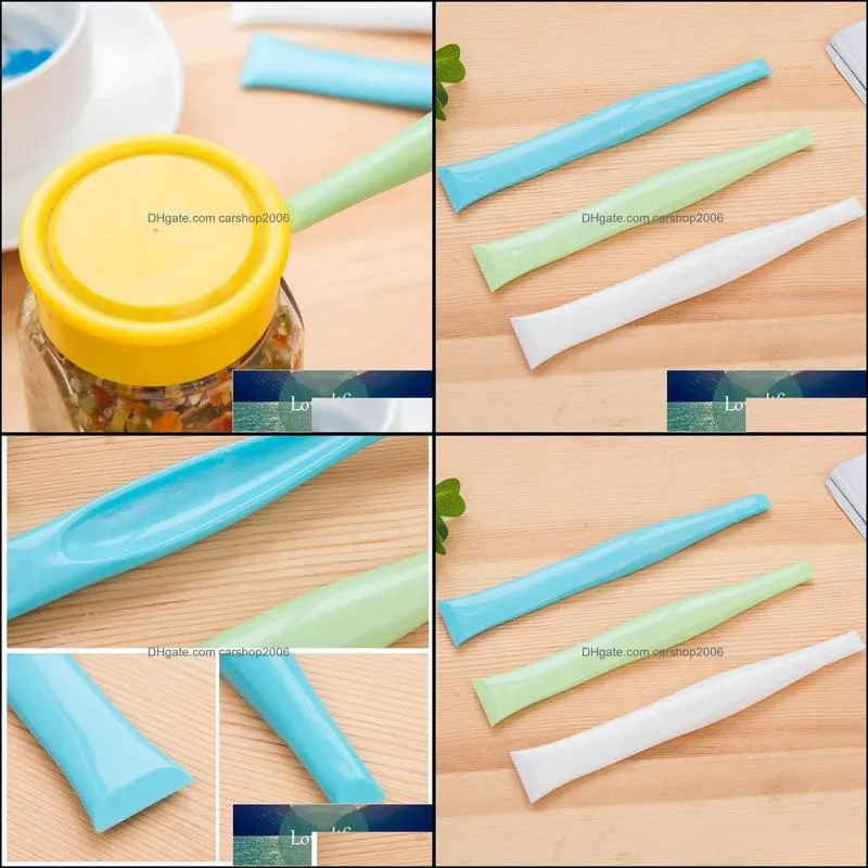 1PC Kitchen Gas Stove Double-end Cleaning Scraper Multifunction Squeegee Oil Plate Scraping Can opener