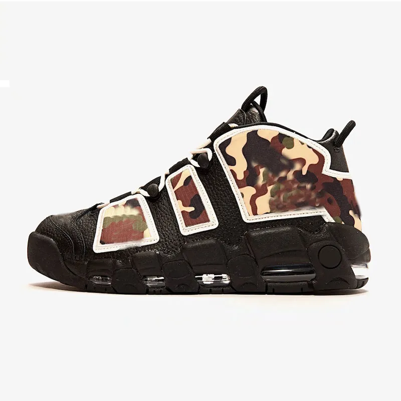 More Scottie Pippen Mens Women Running Shoes Varsity Red Black