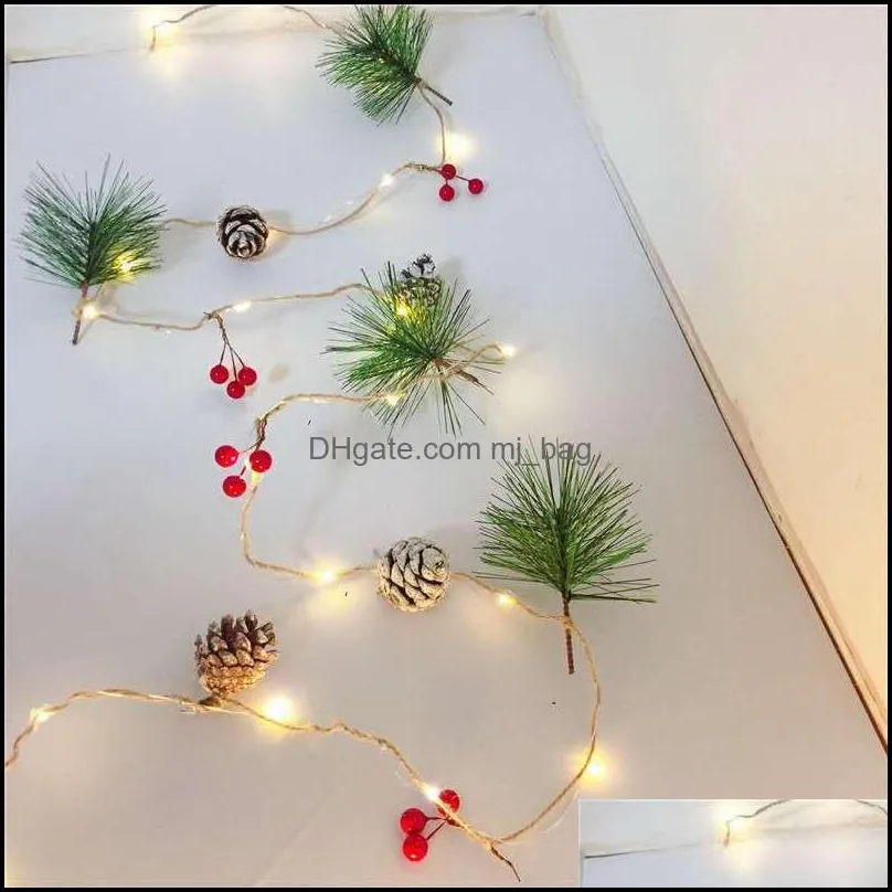 christmas decoration led string lights battery powered copper wire starry fairy light outdoor garden home party wedding decor pae10684