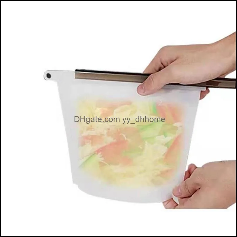 500/1000/1500/4000ml silicone -keeping bag vacuum sealed food storage bags freshness protection package food grade packet bag