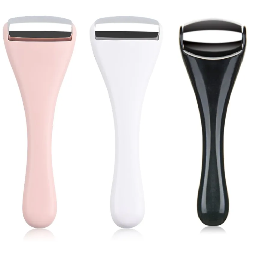 Wholesale Face Massager Mini Ice Roller for Eye Puffiness Party Favor Stainless Steel Rollers Women Eyes Massager Tighten Pores Under-eye Relief Skin Care