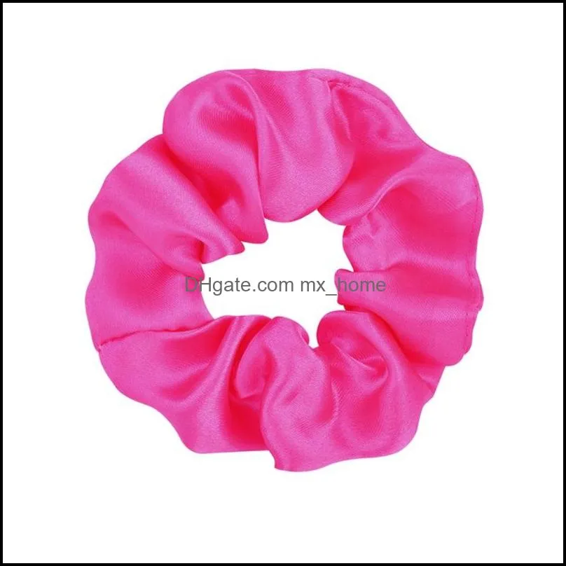 Solid Girl Elastic Hair Scrunchie Scrunchy Head Band Ponytail Hairbands Girls Hairs Rope Hair Accessories A275
