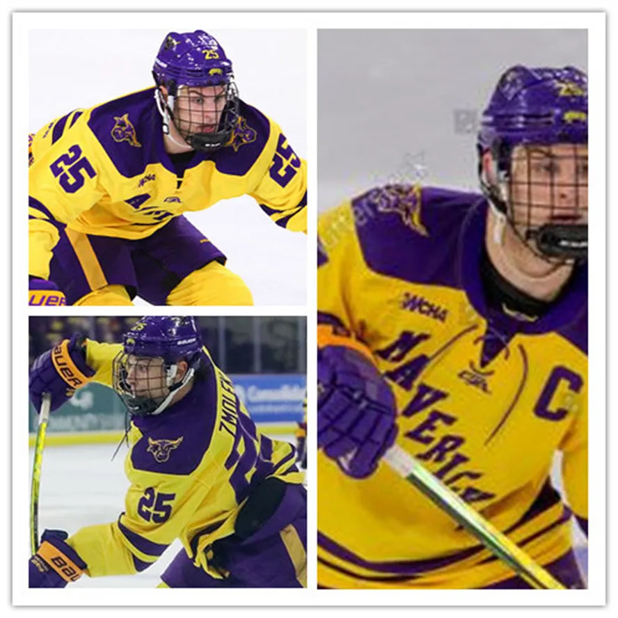 Mens Hockey Jerseys Minnesota State NCAA Frozen Four Jersey