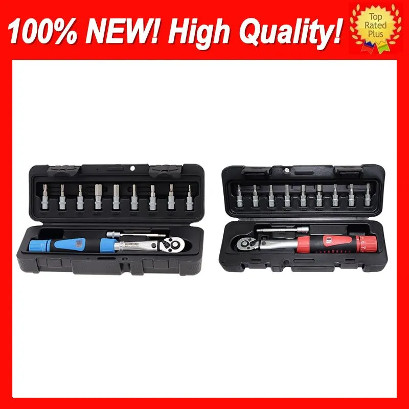 1/4 "DR 2-24nm Bike Torque Set Set Bicycle Repair Repair Tools Kit Cycling Ratchet Mechanisch koppel Spanner Handmatig sleutels Gratis schip