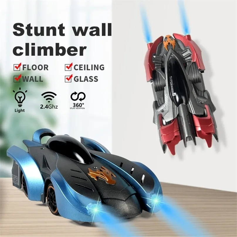 2.4G Anti Gravity Wall RC Car Electric 360 Rotating Stunt RC Car Antigravity Machine Auto Toy with Remote Control 220524