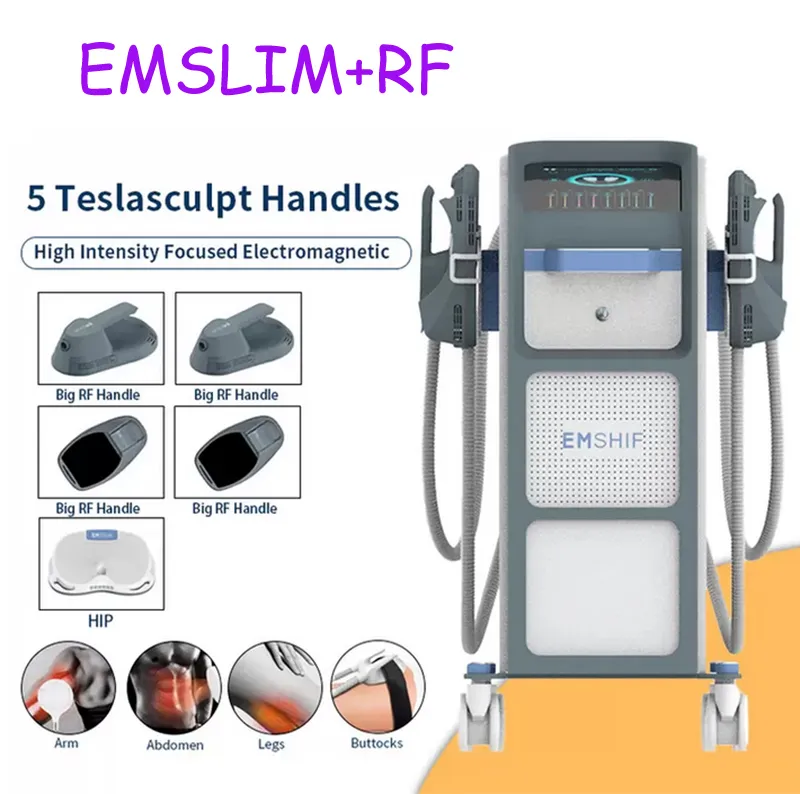 HIEMT RF EMSLIMLIME NEO MACHINE EMS EMS BURNADOR MUSCURSO DE SLUMMING CORPO CONTORRIANDO DISPOSITIVO DE QUEIRA DE TESLA TESLA E Cadeira de músculo do assoalho pélvico