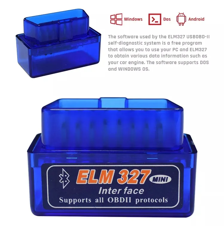 OBD2 ELM327 OBD ELM327 Blue-Tooth V1.5 V2.1 ELM 327 V1.5 OBDII CAR SCANERSIC TOUR