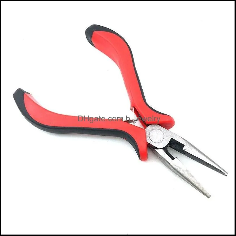 jewelry pliers tool equipment red handle for crafting making tools beadwork repair beading making needlework diy 20220302 t2