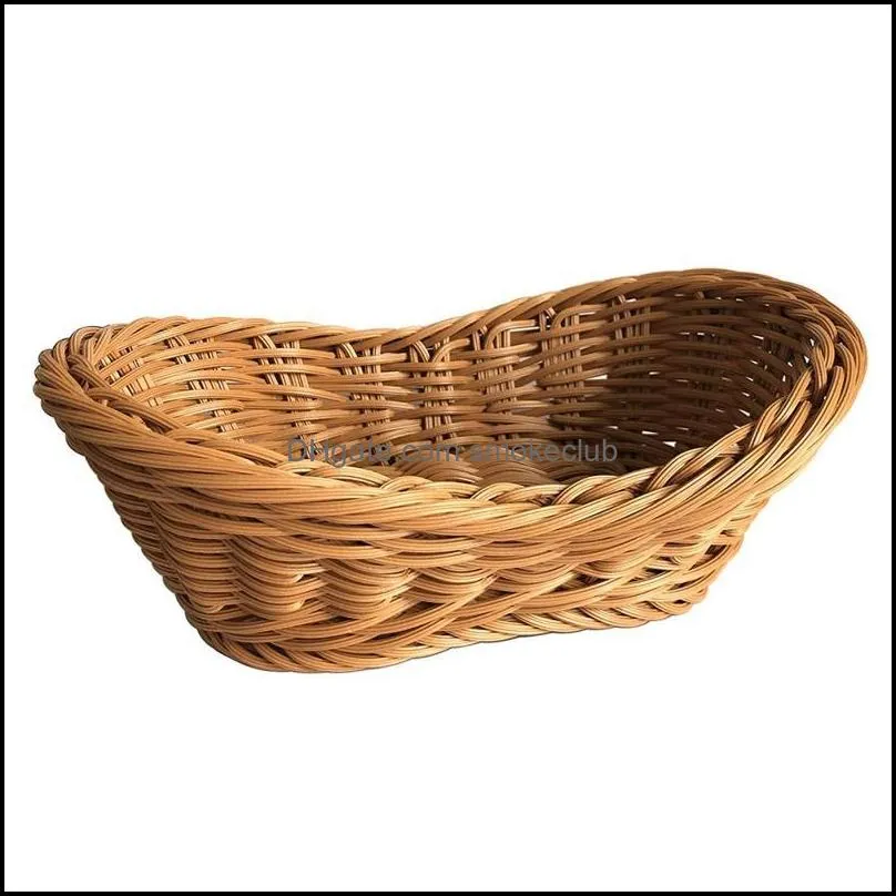 Storage Baskets Woven Seagrass Basket Of Straw Wicker For Home Table Fruit Bread Towels Small Kitchen Container Set by sea DWB14003