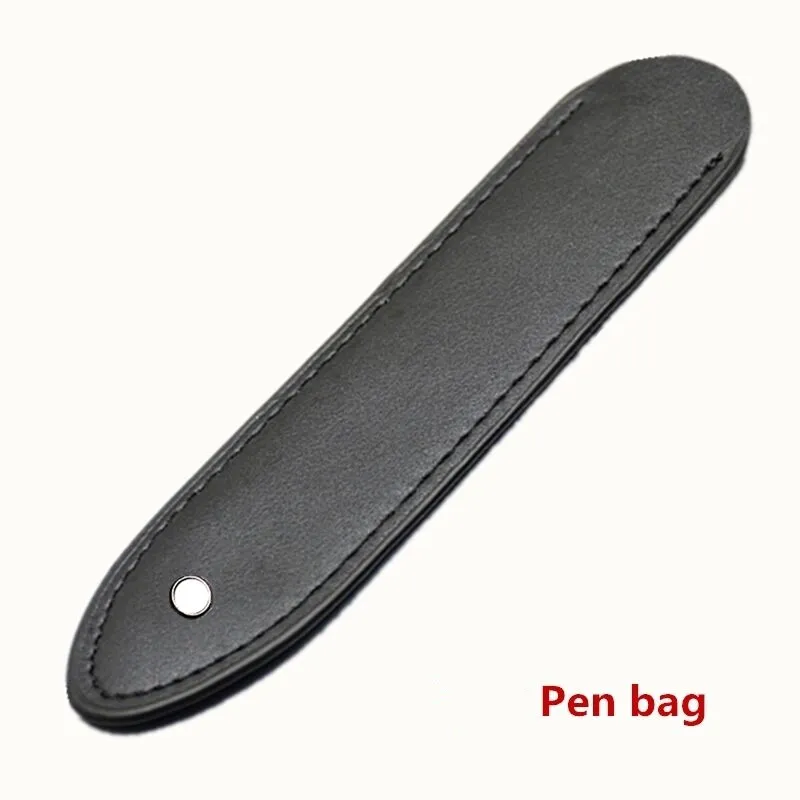 promotion PU Leather Pen Bag high quality Black pencil case for single pen