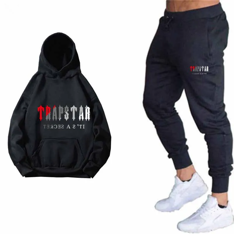 Мужские спортивные костюмы Fashion Leisure Brand Men's Set Set Tracksid