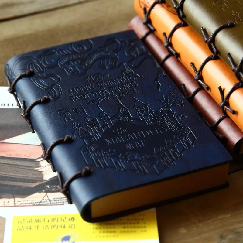 Anteckningar av högkvalitativa kreativa band vintage pu läder anteckningsbok skol anteckning bok resor dagliga anteckningsböcker 246Notepads