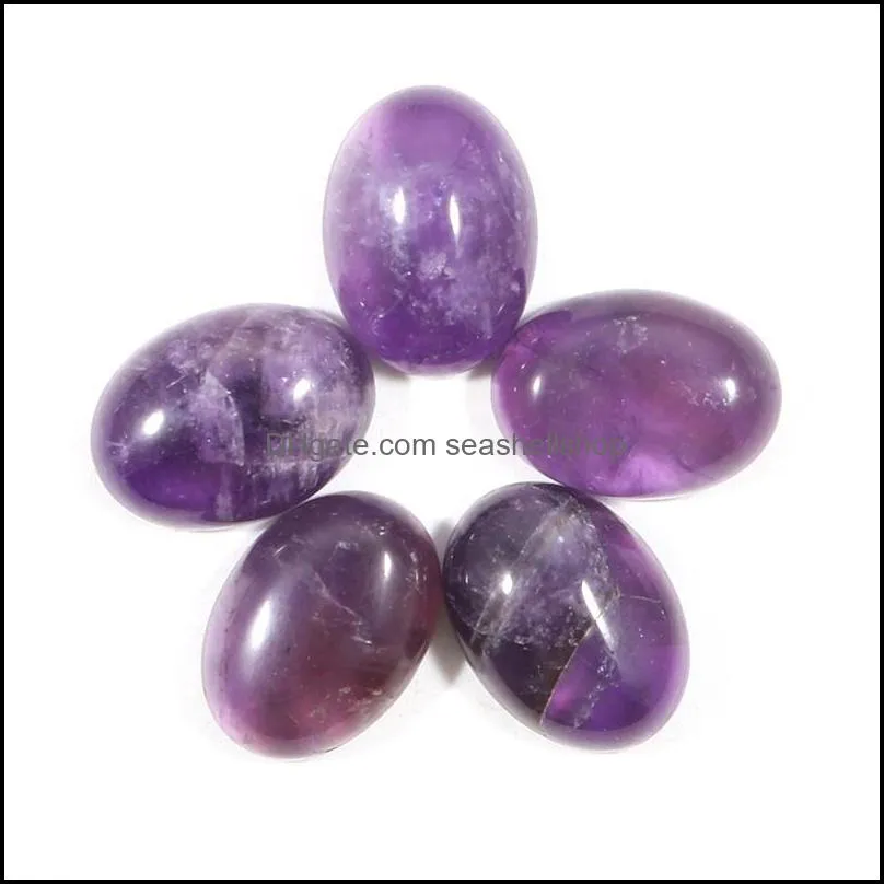 15x20mm natural quartz agates crystal stone cabochon flatback oval gemstone for ring earrings jewelry making wholesale