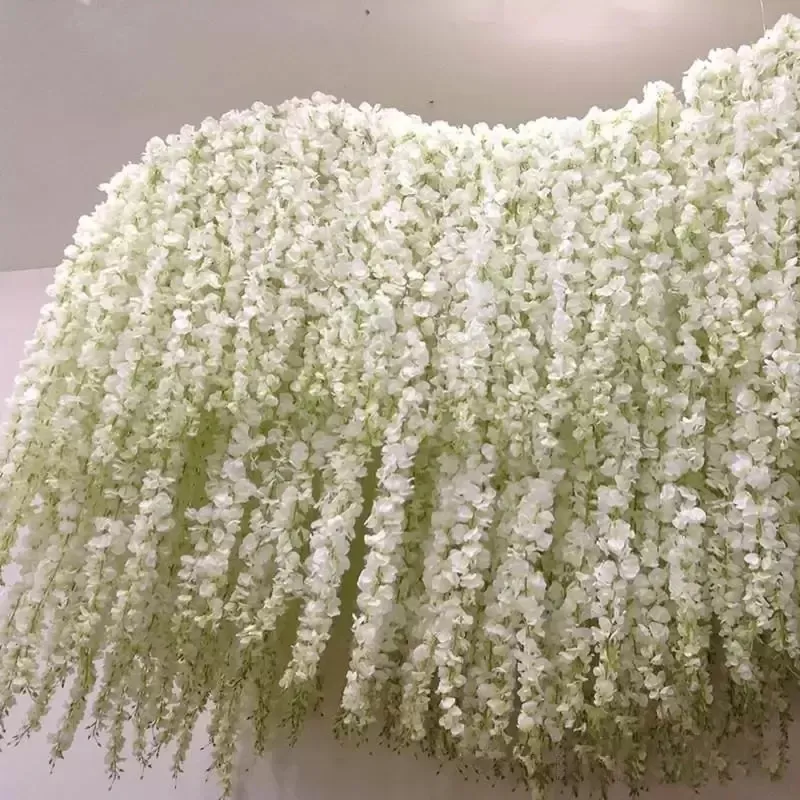 Kunstmatige Hydrangea Wisteria Bloem voor DIY Simulatie Wedding Arch Rattan Wall Hanging Home Party Decoratie Fake Flower