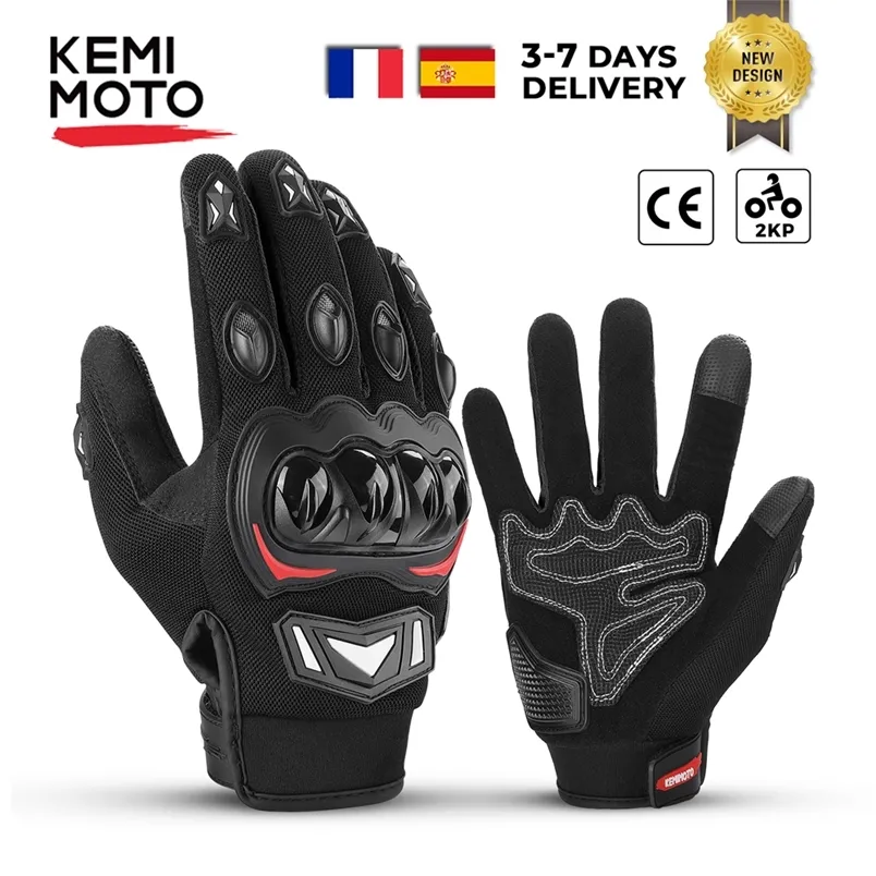 Kemimoto yaz rcycle dokunmatik ekran koruyucu guantes çapraz eldiven adam kadın guanti moto 220622