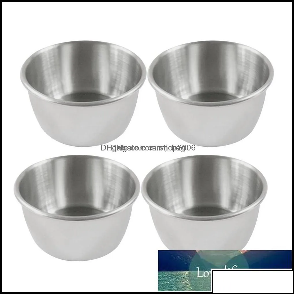 Cooking Utensils Kitchen Tools Kitchen Dining Bar Home Garden 4Pcs Stainless Steel Pot Dip Bowl Small Sauce Cup Seasoning Dish Saucer