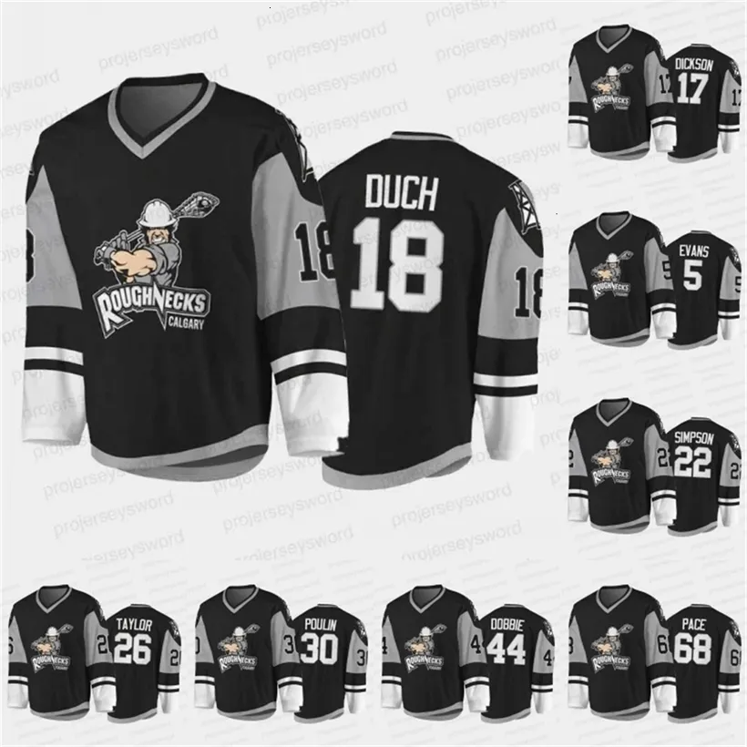 CeoMit Calgary Roughnecks 2021-22 Sublimated Replica Jersey Tyler Pace Shane Simpson Shawn Evans Dane Dobbie Rhys Duch Dan Taylor Zach Herreweyers