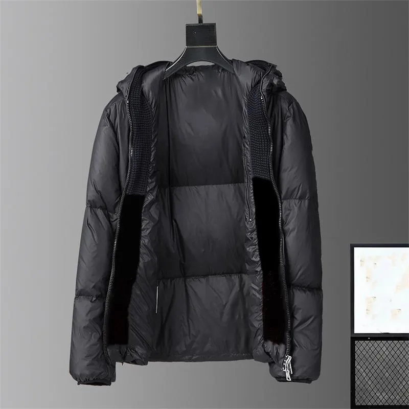 Mode Hommes doudoune parkas manteaux à capuche luxe multicolore qualité vêtements décontractés garder au chaud fermeture à glissière White downs badge décoration hommes vêtements pour femmes