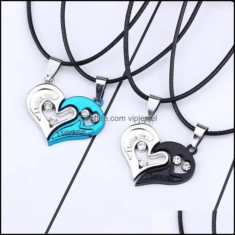 yin yang pendant necklaces couples paired necklaces valentine`s gift for lovers couples jewelry women men necklace vipjewel