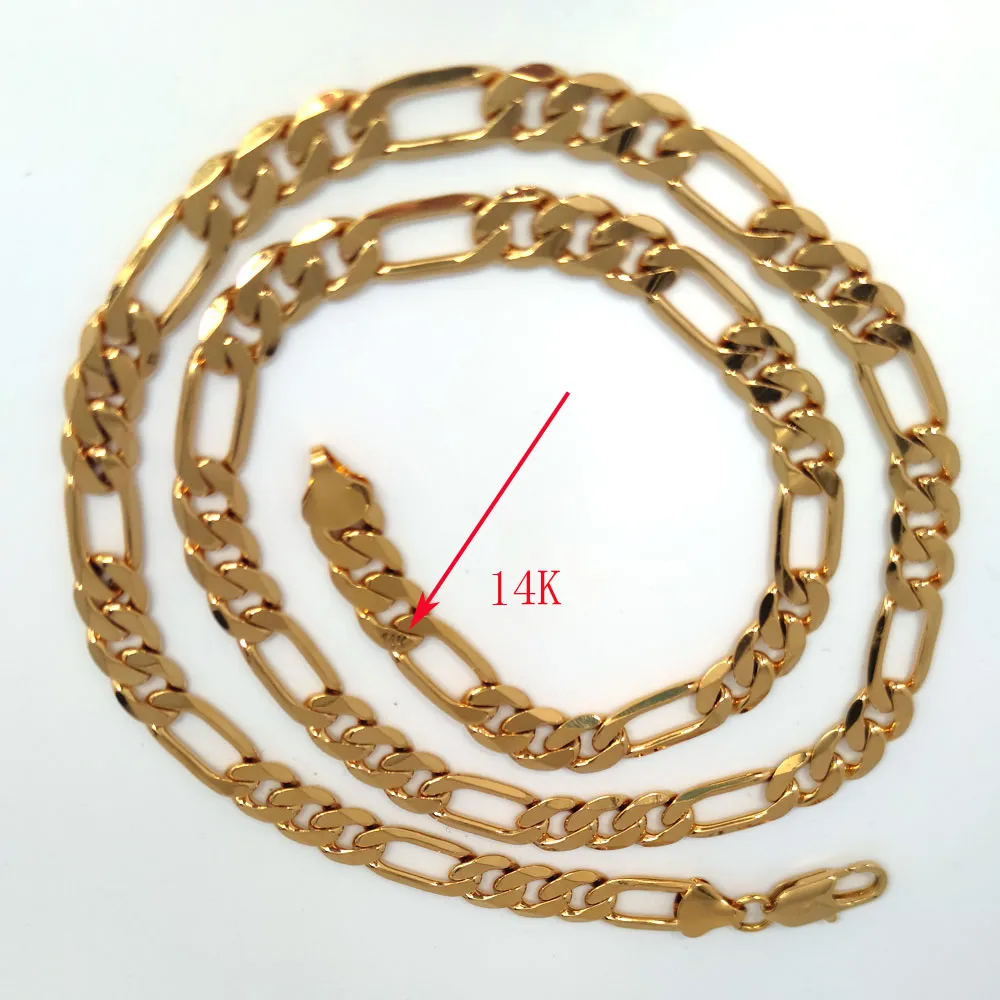 8mm Thick Figaro Gold Filled Chain