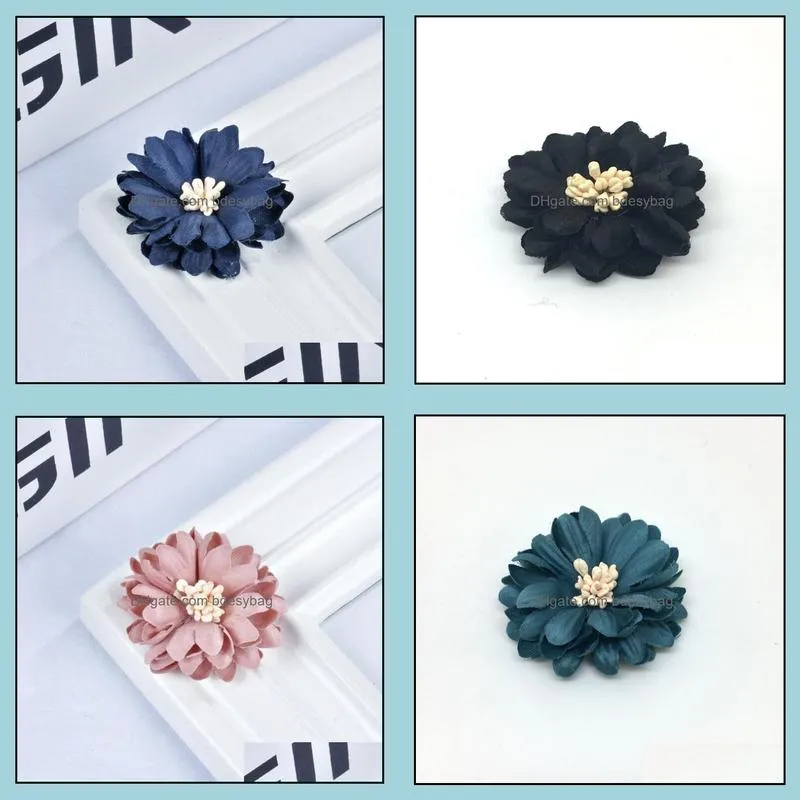 professional clothing accessories cloth rose brooch handmade flower frizzle