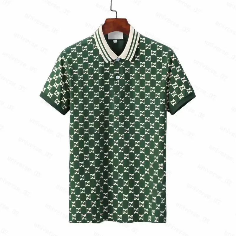 Designers Mens Polos Shirts For Man fashion focus Embroidery Garter Snakes Little Bees Printing pattern Clothes Cottom Clothing Tees