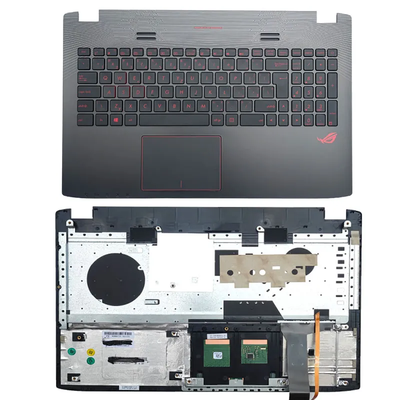 Новые оригинальные корпуса для ноутбуков ASUS ROG GL552 JX GL552V GL552VL GL552VW VX, игровые клавиатуры, упор для рук, сенсорная панель, верхний корпус 90NB0AW3-R31CS