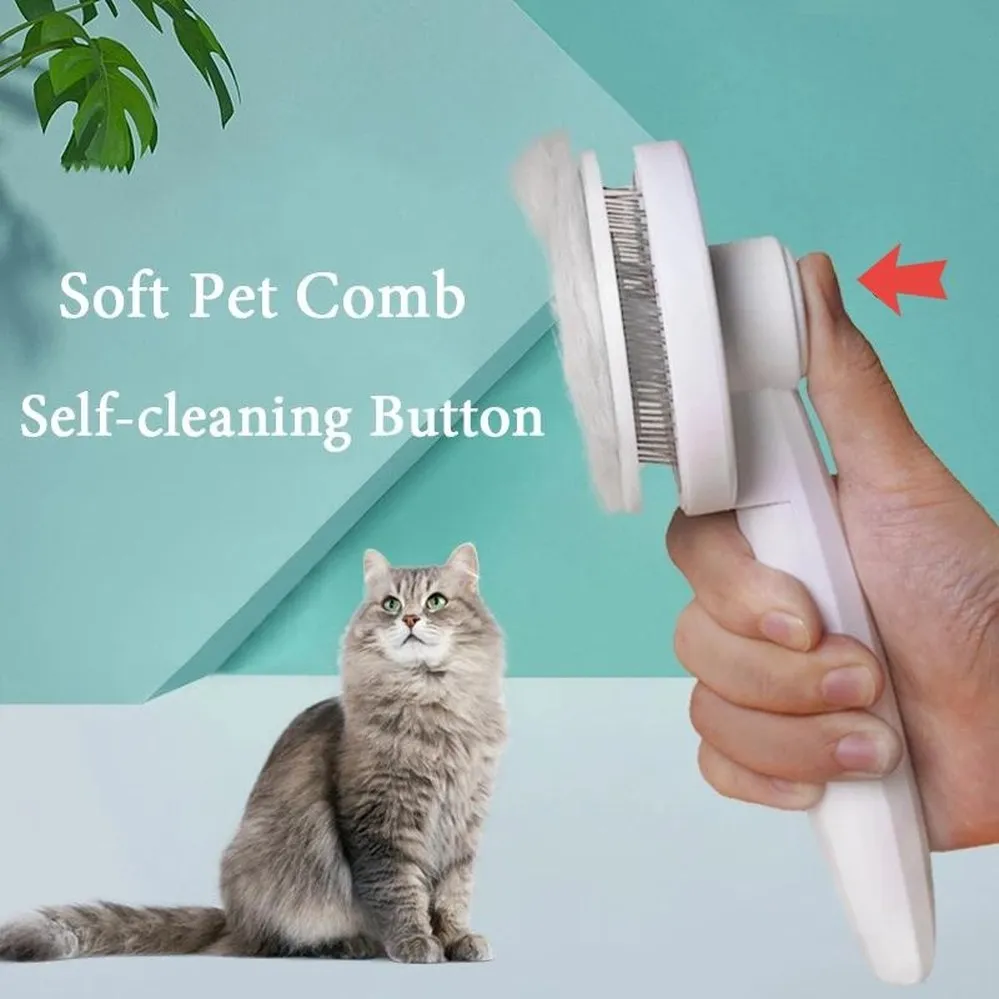 Cat Brush Pet Comb يزيل شعر الكلب لمشط شعر Cat Dog Grooming شعر نظافة التنظيف الجمال Slicker Brush Supplies 0628