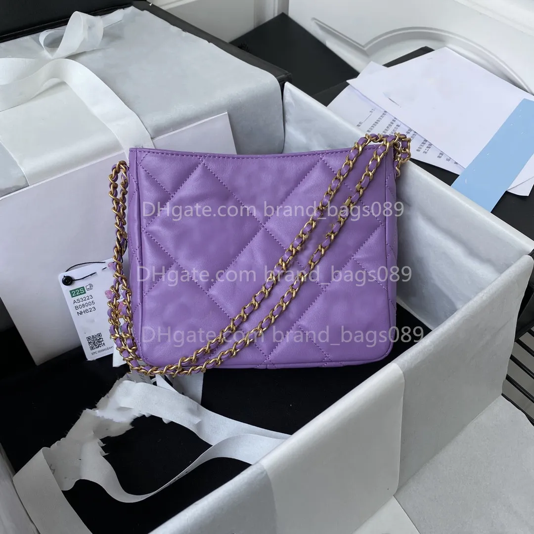 Commercio all'ingrosso 22s più nuovo Nuova borsa a secchiello Borsa a tracolla elegante e retrò Borse per la spesa a catena di lettere di design Portafoglio in pelle di lusso