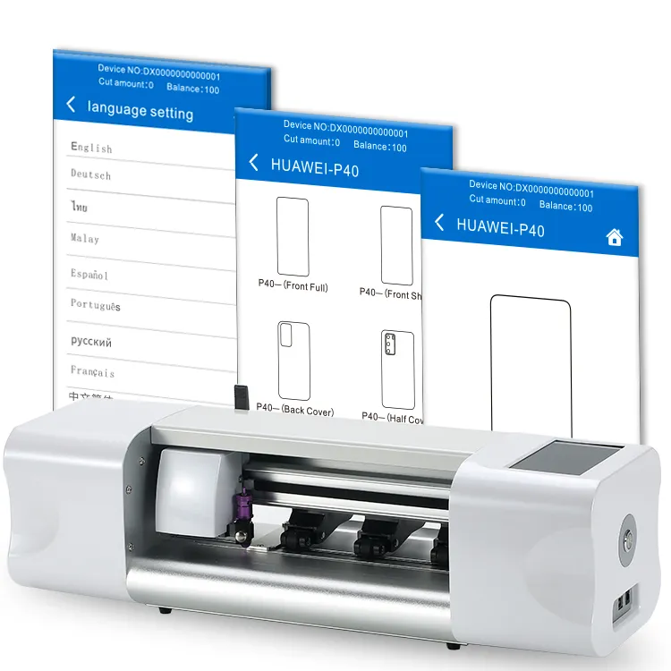 Stampante CH310 Taglierina automatica per pellicole protettive per schermo Hydroge che fa plotter da taglio per macchina per iPhone Protezione per telefoni cellulari