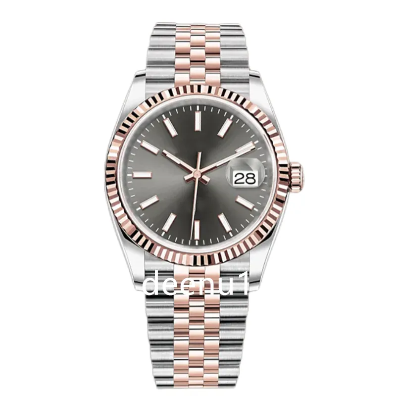 Montre de luxe pour hommes, mécanique, 41mm, or Rose, 904L, entièrement en acier inoxydable, saphir, montres de styliste