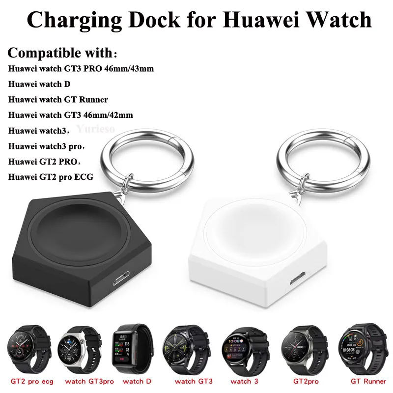 Mini Pentagonal Charging Charger Dock voor Huawei Bekijk GT3 Pro/D/Runner/GT3/Watch3/Watch3 Pro/GT2 Pro/GT2 Pro ECG met magnetisch