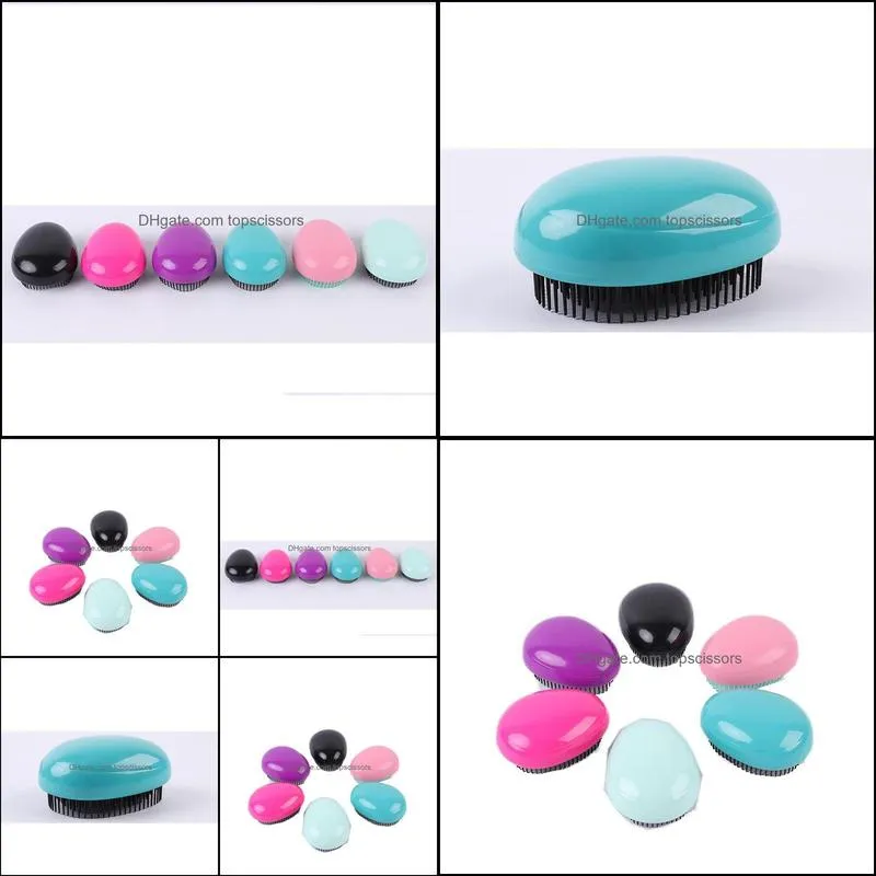 Egg Shape hairbrush Anti Static Styling Tools Hair Brushes Detangling Comb Salon Hair Care comb For Travel