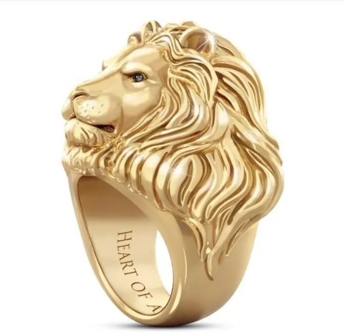 Anillos con cabeza de leon deals