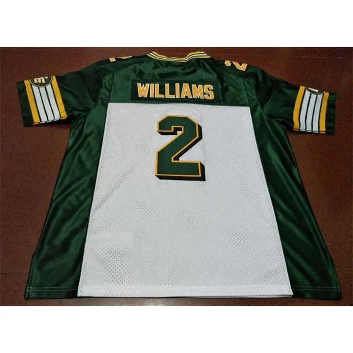 CHEN37 MENINOS CUDDADOS MUNHAS VINTAGEM EDMONTON ESKIMOS #2 GIZMO WILLIAMS JERSEY SIZE SIZE S-5XL OU CUSTO QUALQUER NOME OU Número Jersey