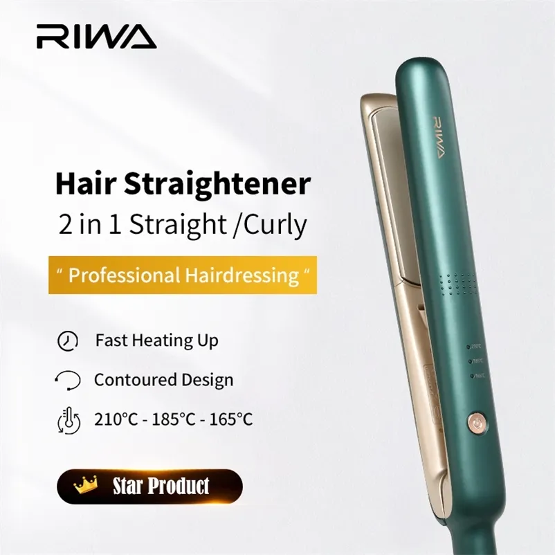 Mini portátil de alisador de cabelo portátil Ferramentas de estilo de alisamento profissional de cabelo profissional Iron Curling Iron 1000W ânion 220602