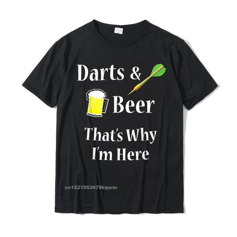 100% Cotton Adult Short Sleeve Normal Tshirts Design Tops Tees Cute Leisure Crewneck Tee Shirt Free Shipping Darts Beer Funny T-Shirt for Dart Player T-Shirt__4935 black