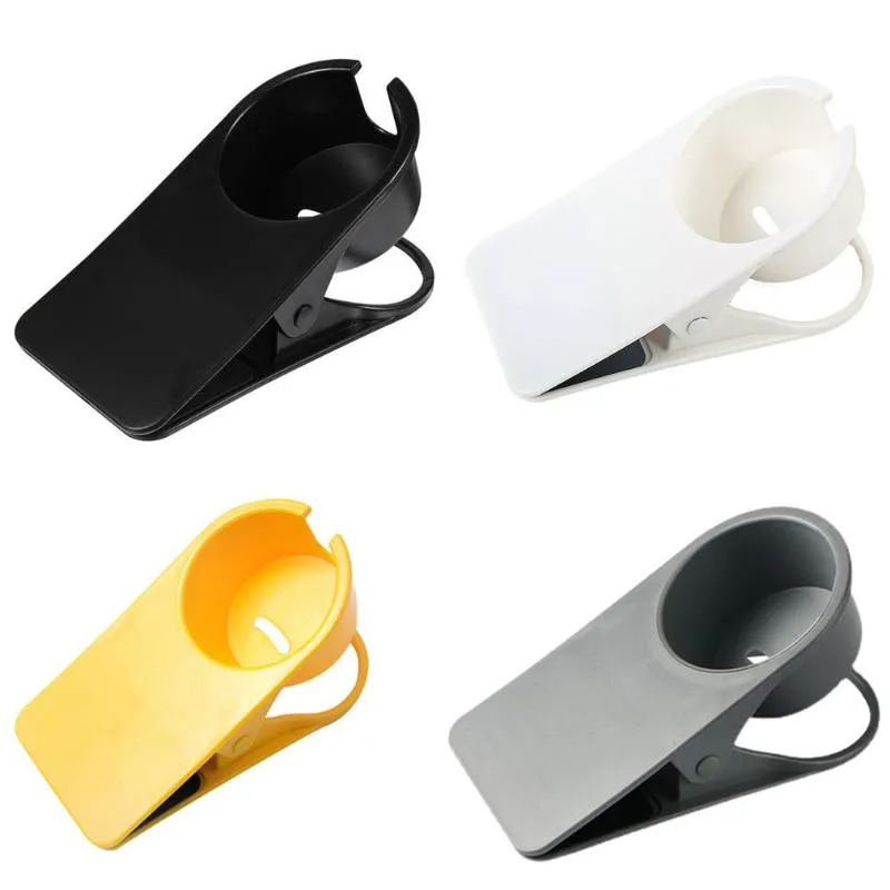 Drink Holder Car Creative Cup Table Side Water Shelf Office Desktop Computer Desk Fixed Storage Clipdrink