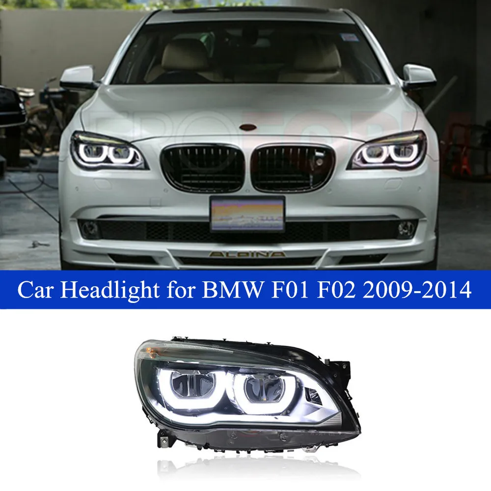 Car Light For BMW 7 Series F02 LED Daytime Running Headlight Assembly 2009  2014 730i 735i 740i Turn Signal Lens Auto Lamp From 818,47 €