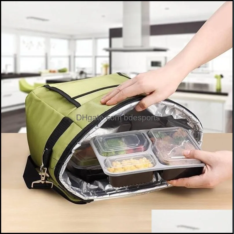 3 Compartment Food Storage Containers with Lids Other Dinnerware plastic Lunch Box Picnic Foods Saver Boxes Microwave and Dishwasher