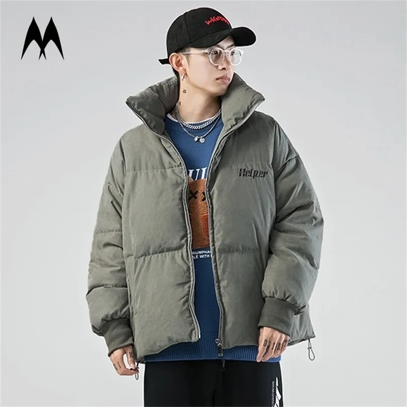 Winter Parkas Men Японский стиль бренд вниз куртка Men The Wult Hover Streetwear Harajuku Jackets Coats Outerwear Men 201128