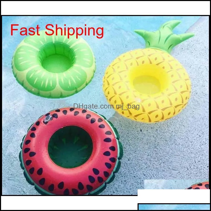 Inflatable Cup Holder Pool Drink Holder Floating Coasters Toy For Pool Party Kids Bath Swimming qylBYH packing2010