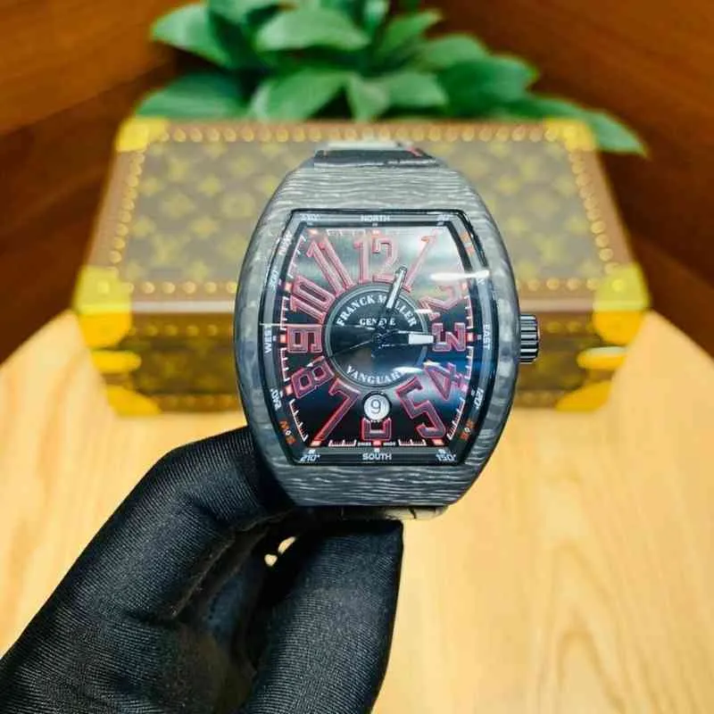 Watches Holwatch Designer Luxury Mens Mekaniği Richa Milles Wristwatch Güçlü Aydınlık Otomatik Mekanik Yaz Şarap Narl Fas