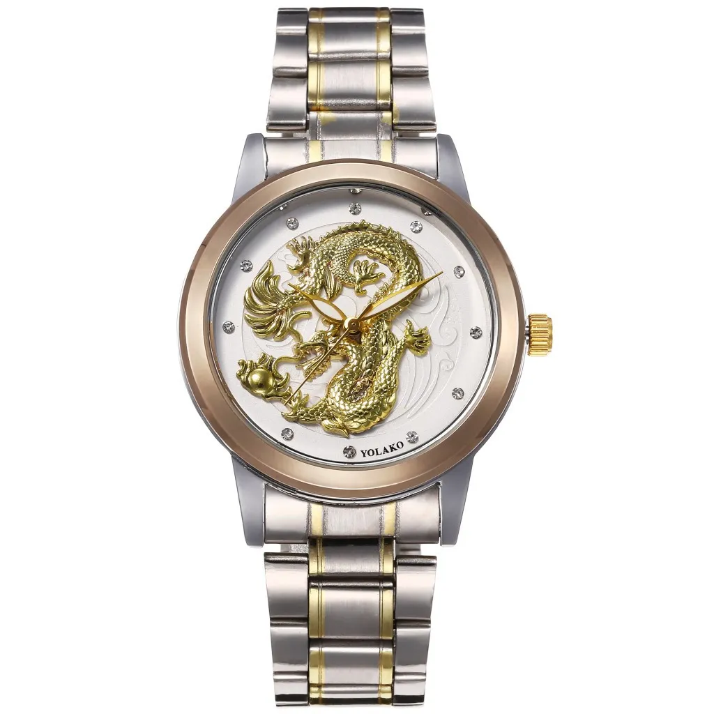 Nuevo Reloj YOLAKO Con Dise o De Drag n Para Hombre Relojes De