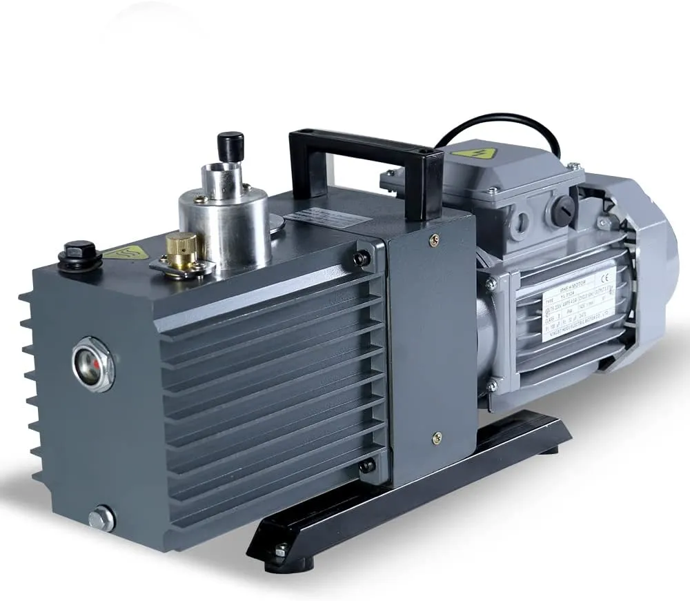 ZZKD Pumps Lab Two-Stage Oil Rotary Vane Vacuum Pump with Rotary-Vane Two Stage Electroic Coating