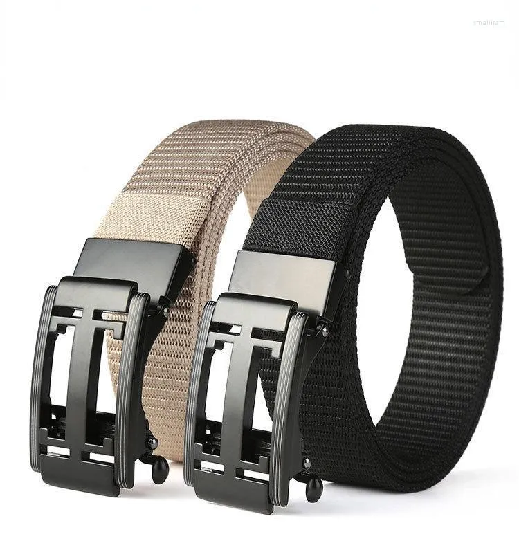 Belts Belt Men's Men Unatizing Automatic Buckle Canvas Young Young All-Match Dasual Pants with Trendblts SMAL22
