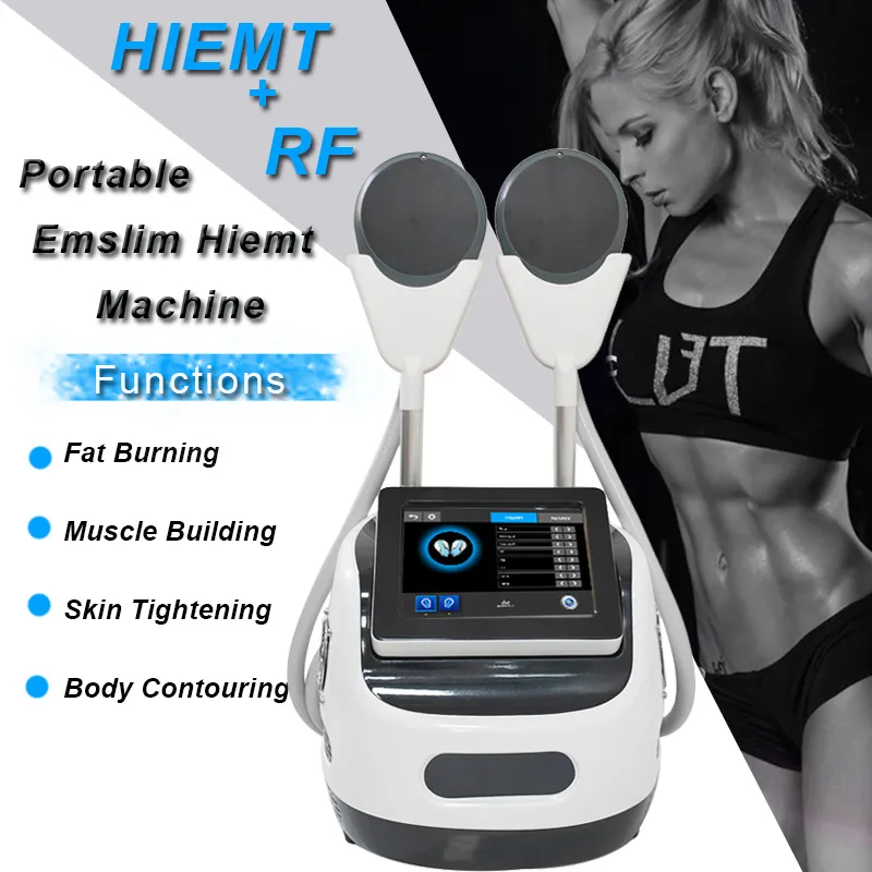 EMSlim Machine Body Shaping HIEMT Costruzione muscolare Perdita di peso Rimozione della cellulite RF Rafforzamento della pelle Dimagrimento Bruciare il grasso Rimodellamento Stimolare l'attrezzatura